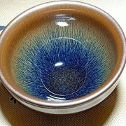 铁胎银毫建盏 茶道专用复古茶盏